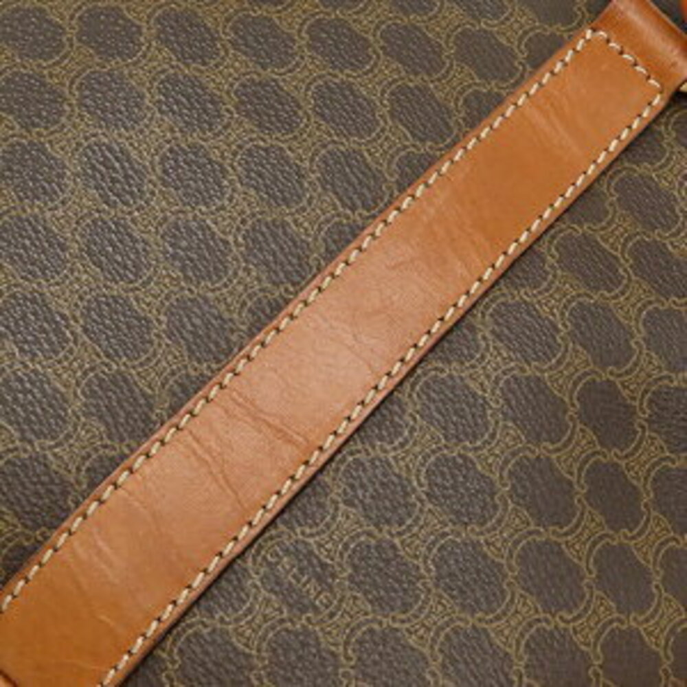 Celine Shoulder Tote Logo Brown Handbag Leather Bag Triomphe Macadam - Picture 7 of 9